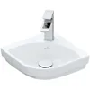Image de Villeroy & Boch Subway 3.0 lave-mains dangle, 320 x 320 mm, 1 trou pour robinet, sans trop-plein, non enterré, 437146, Coloris: Céramique blanche plus