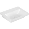 Image de V&B Subway 3.0 lavabo 55x44 cm, angle, sans trou robinet/débordement, blanc