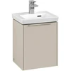 Image de V&B Subway 3.0 Meuble sous lavabo 35,1x42,9x30,9cm, porte gauche/grise, env. grand