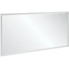 Image de V&B Miroir Subway 3.0 cadre alu, 160x75x4,75cm, blanc mat