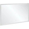 Image de V&B Miroir Subway 3.0 cadre alu, 130x75x4,75cm, blanc mat