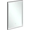 Image de V&B Subway 3.0 Miroir cadre alu, 50x75x4,75 cm, noir mat/we ma