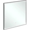Image de V&B Miroir Subway 3.0 Cadre alu, 80x75x4,75 cm, noir mat/we ma