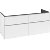 Image de V&B Subway 3.0 Meuble sous lavabo 127,2x56,6x47,8 cm, alu brillant, blanc P