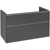 Image de V&B Subway 3.0 Meuble sous lavabo 97,3x57,6x47,8cm, alu brillant, graph.