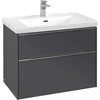 Image de V&B Subway 3.0 Meuble sous lavabo 77,2x57,6x47,8 cm, alu brillant, graph.