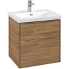 Image de V&B Meuble sous lavabo Subway 3.0 57,2x57,6x47,8cm, alu brillant, sans éclairage