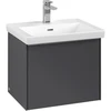 Image de V&B Subway 3.0 Meuble sous lavabo 52,3x42,9x44,8 cm, alu brillant/gris graph.