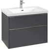 Image de V&B Meuble sous-lavabo Subway 3.0 77,2x57,6x47,8cm, avec LE/Gr Alu brillant, graphite