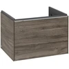 Image de V&B Subway 3.0 Meuble sous lavabo 62,2x42,9x47,8 cm, alu brillant, gauche