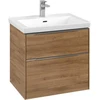 Image de V&B Subway 3.0 Meuble sous lavabo 62,2x57,6x47,8cm, alu brillant, avec LE/Gr Kan Oa
