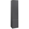 Image de V&B Armoire haute Subway 3.0 40x171x36,2cm, porte R/Gr alu brillant, graphite