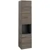 Image de V&B Armoire haute Subway 3.0 40x171x36,2cm, porte R/Gr alu brillant, st. Oa