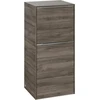 Image de V&B Armoire latérale Subway 3.0 40x86x36,2cm, porte L/poignée alu brillant, droite Oa