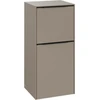 Image de V&B Armoire latérale Subway 3.0 40x86x36,2 cm, porte R/poignée bleu volcan, Tau