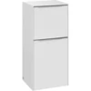 Image de V&B Subway 3.0 Armoire latérale 40x86x36,2 cm, façade R/poignée alu brillant, blanc P