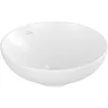 Image de Vasque 42 x 42 ronde à poser VILLEROY ET BOCH Loop & Friends non meulé stone white avec trop plein
