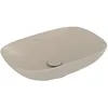Image de Vasque Rectangle à Poser VILLEROY ET BOCH Loop and Friends Non meulé 56 x 38 Almond CeramicPlus sans trop Plein