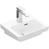 Image de Villeroy & Boch Subway 3.0 lave-mains, 370 x 305 mm, 1 trou pour robinet, avec trop-plein, non enterré, 437037; Coloris: blanc-alpin