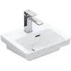 Image de Villeroy & Boch Subway 3.0 lave-mains, 370 x 305 mm, 1 trou pour robinet, avec trop-plein, non enterré, 437037, Coloris: Céramique blanche plus
