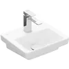Image de Villeroy & Boch Subway 3.0 lave-mains, 370 x 305 mm, 1 trou pour robinet, sans trop-plein, non enterré, 437038, Coloris: blanc-alpin
