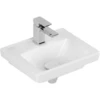 Image de V&B Lavabo à main Subway 3.0 37x30,5 cm, carré, c/ trop-plein, blanc brillant C+