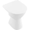 Image de V&B WC suspendu à chasse plate VICARE 35,5x49 cm, sans rebord, sortie horizontale, blanc C+