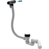 Image de V&B V&B Garniture vidage/débordement LOOP& FRIENDS Abl blanc, Déb chromé, pour baignoire