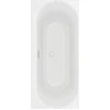 Image de V&B V&B Baignoire d'angle Duo LOOP& FRIENDS 180x80 cm, forme intérieure ovale, blanc pierre