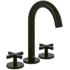 Image de V&B V&B Robinet lavabo 3 trous Loop & Friends Croisillon, sans garniture, noir mat