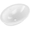 Image de Vasque 57 x 41 Ovale à Poser VILLEROY ET BOCH Loop & Friends TitanCeram Blanche avec trop Plein