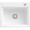 Image de V&B Évier affleurant Subway Style 60 S Flat droite, avec garniture, blanc pierre