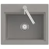 Image de Villeroy & Boch Subway Style 60 S Fossil 3366 01 KD Évier Cuisine 1 Bac Salle de Bain en Céramique à Commande Manuelle