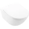 Image de WC suspendu avec bride VILLEROY ET BOCH Universo TwistFlush blanc avec abattant