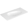 Image de V&B Meuble-lavabo Antao 100x50 cm, angle, sans trop-plein, blanc C-plus