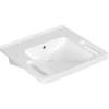 Image de V&B Lavabo Vicare 60x55 cm, sans trou robinet, avec trop-plein, blanc