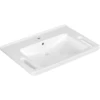 Image de V&B Vicare Lavabo 80x55cm, avec robinet, avec trop-plein, blanc C-plus