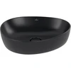 Image de V&B Lavabo à poser ANTAO 51x40cm, asym., sans trop-plein, noir pur C-plus