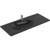 Image de V&B Antao Meuble lavabo 120x50 cm, angle, 1 tiroir, sans plan, bleu C+