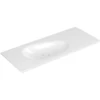Image de V&B Meuble-lavabo Antao 120x50 cm, angle, sans trop-plein, blanc C-plus