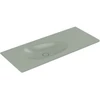 Image de V&B Meuble lavabo Antao 120x50 cm, angle, sans trop-plein, gris matin C-plus
