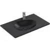 Image de V&B Meuble-lavabo Antao 80x50 cm, angle, 1 mitigeur, vidage latéral, bleu P C+
