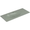 Image de V&B Antao Meuble-lavabo 120x50cm, chêne, 1 tiroir, porte à gauche, gris mat C+