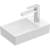 Image de V&B Avento Lave-mains 36x22 cm, 1 trou, sans trop-plein, gauche, gris mat C+