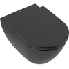Image de V&B Subway 2.0 WC suspendu, cuvette à chasse profonde 37x56cm, D-Flush, sans rebord, P black C-plus