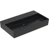 Image de V&B Memento 2.0 Lavabo 80x47 cm, sans trop-plein, pure black C-plus