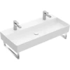 Image de V&B Memento 2.0 Lavabo 100x47 cm, 2x trou robinet, sans trop-plein, bleu C+