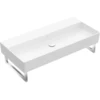 Image de V&B Memento 2.0 Lavabo 100x47 cm, sans trop-plein, noir pur C-plus