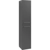 Image de V&B Armoire haute Avento 35x176x40,4 cm, 2 portes, droite, verre graphitée