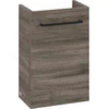 Image de V&B Avento Meuble sous lavabo 34x51,4x23,4cm, 1 tiroir, droite, gris voilé, mat